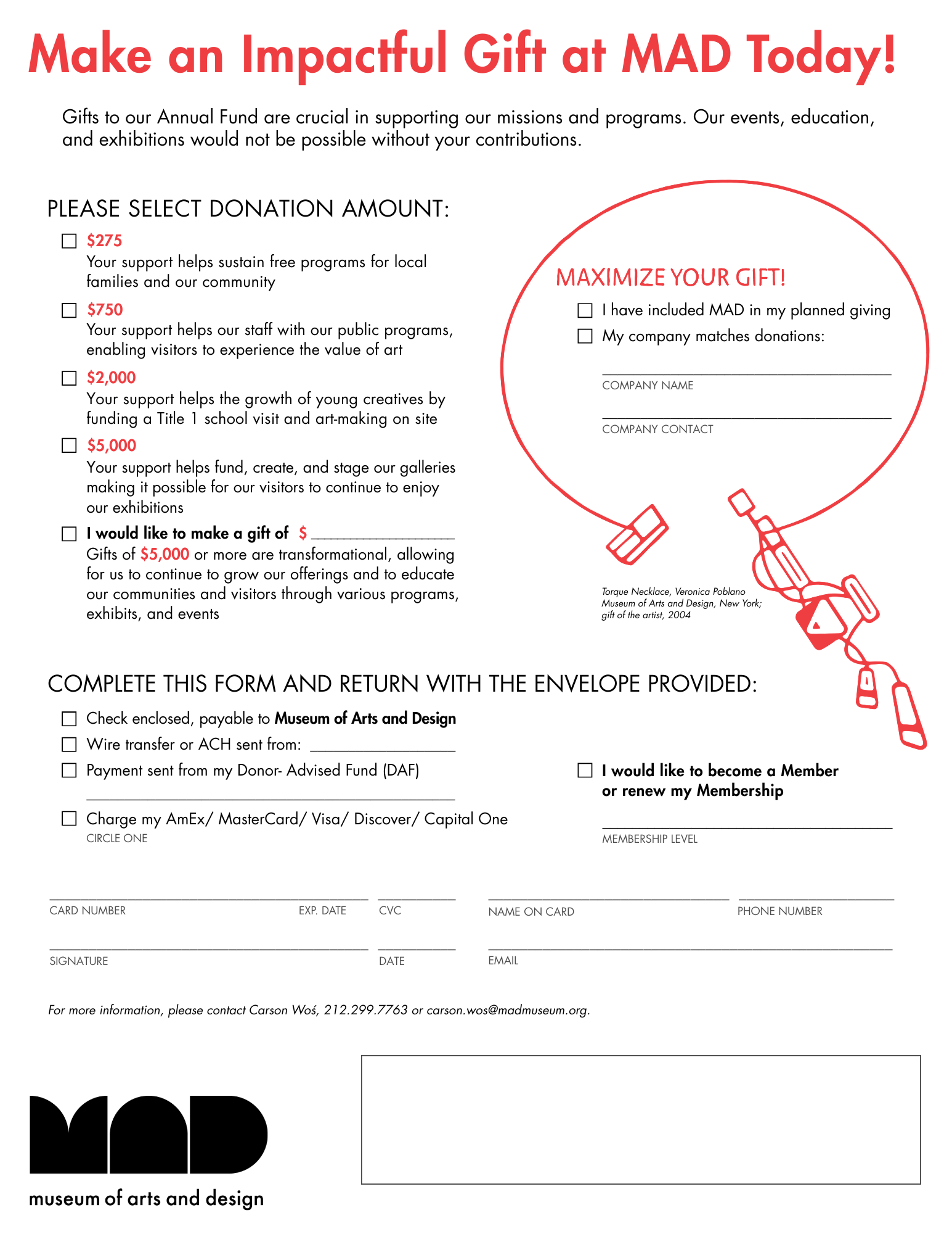 Annual Fund design, first view