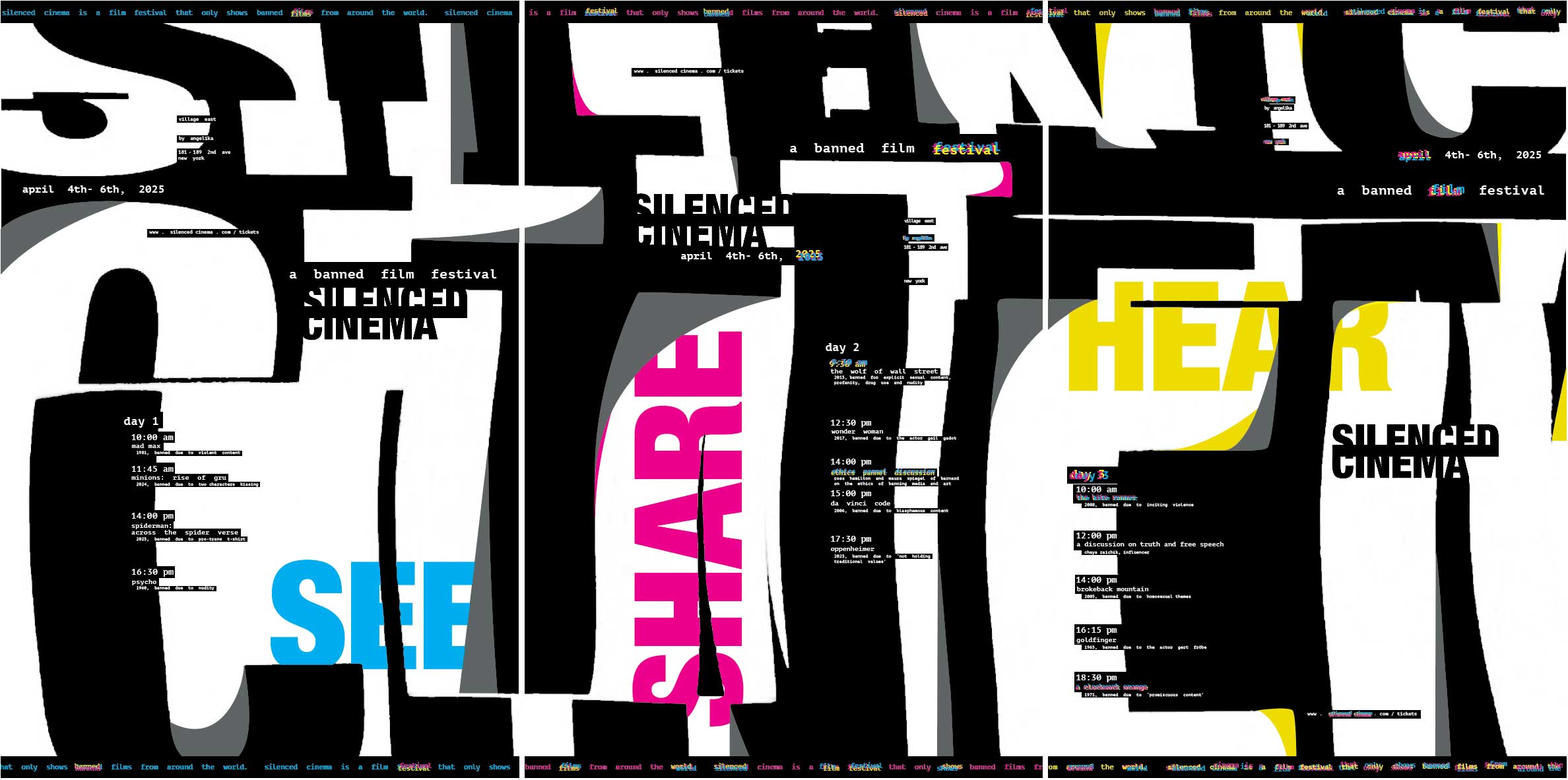 Typography Triptych full poster